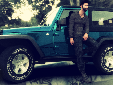 Jeep Wrangler 2012 3D Model