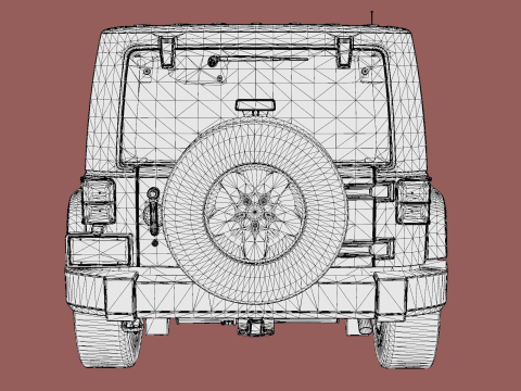 Jeep Wrangler 2012 3D Model