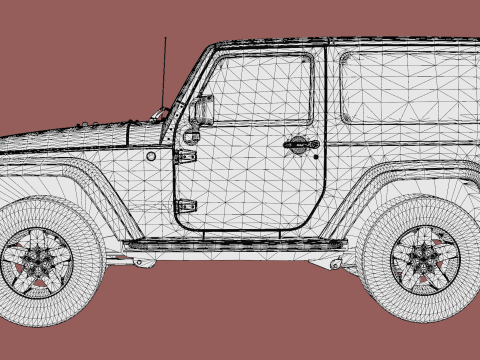 Jeep Wrangler 2012 3D Model