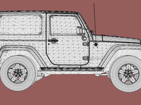 Jeep Wrangler 2012 3D Model