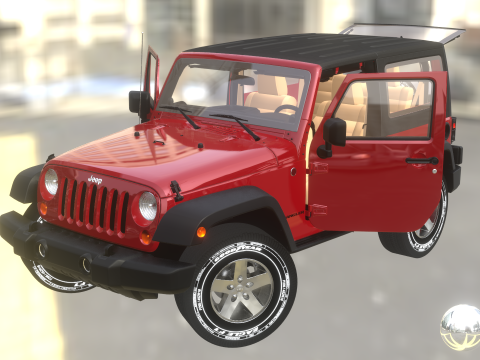 Jeep Wrangler 2012 3D Model
