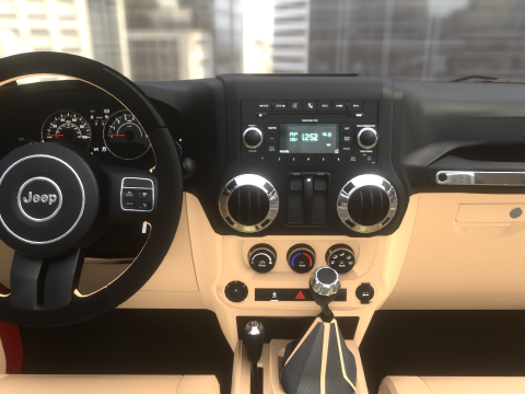 Jeep Wrangler 2012 3D Model