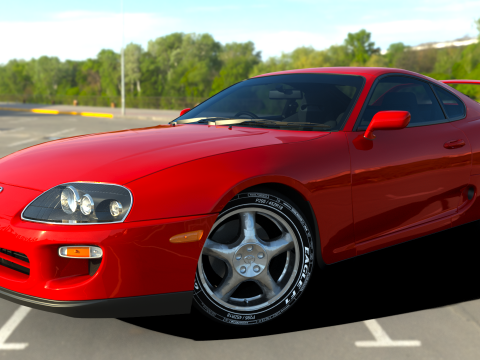 The Toyota Supra 3D Model