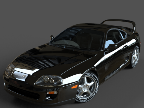 The Toyota Supra 3D Model