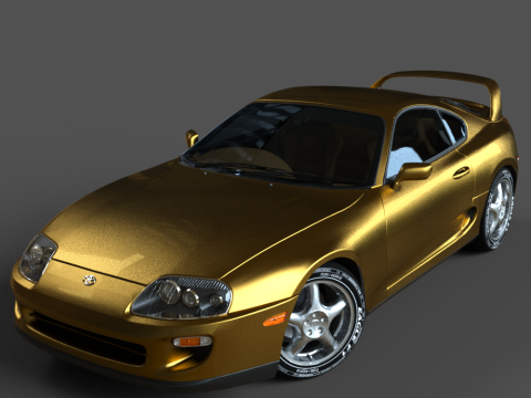 The Toyota Supra 3D Model