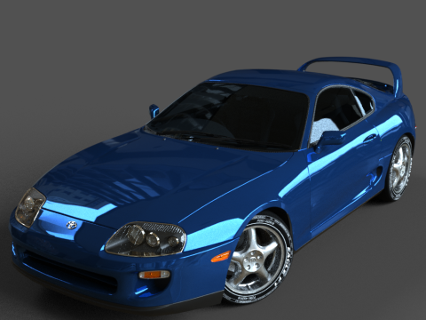 The Toyota Supra 3D Model
