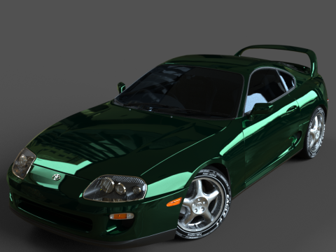 The Toyota Supra 3D Model