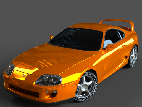 The Toyota Supra 3D Model