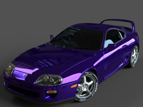 The Toyota Supra 3D Model