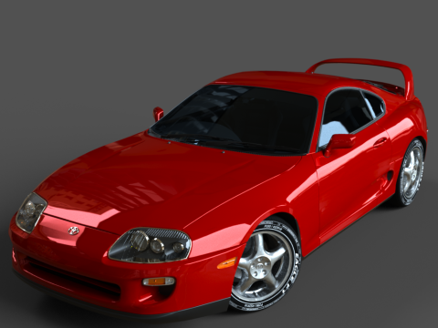 The Toyota Supra 3D Model