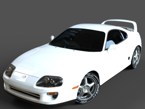 The Toyota Supra 3D Model