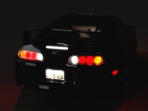 The Toyota Supra 3D Model