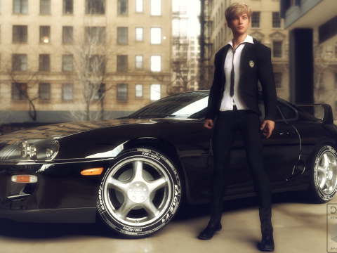 The Toyota Supra 3D Model
