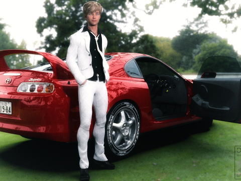 The Toyota Supra 3D Model