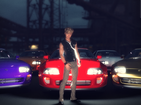 The Toyota Supra 3D Model