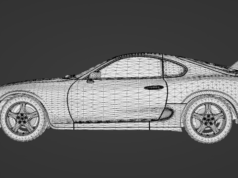 The Toyota Supra 3D Model