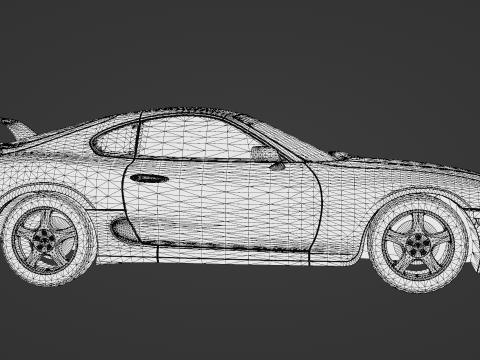 The Toyota Supra 3D Model