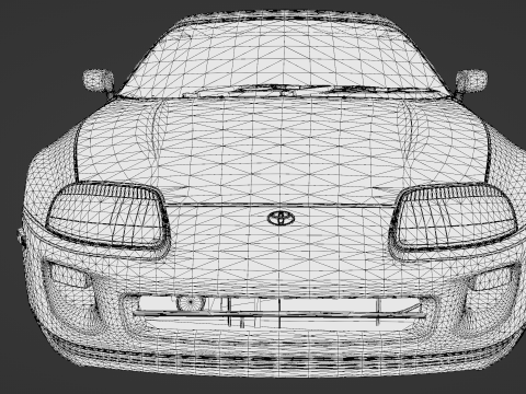 The Toyota Supra 3D Model
