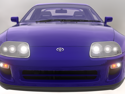 The Toyota Supra 3D Model