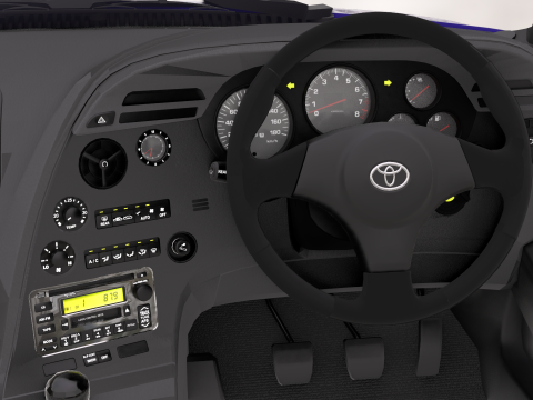 The Toyota Supra 3D Model