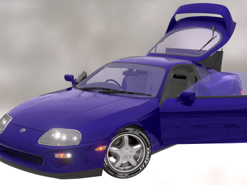 The Toyota Supra 3D Model
