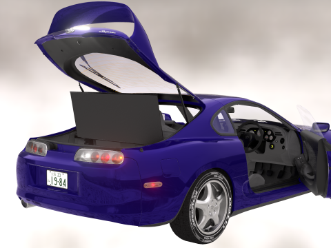 The Toyota Supra 3D Model