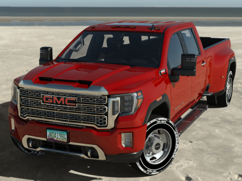 GMC Sierra HD 3500 Denali 2021 3D Модель