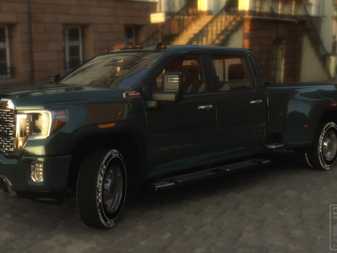 GMC Sierra HD 3500 Denali 2021 3D Модель