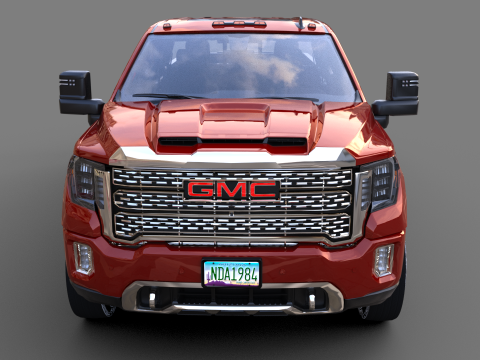 GMC Sierra HD 3500 Denali 2021 3D Модель
