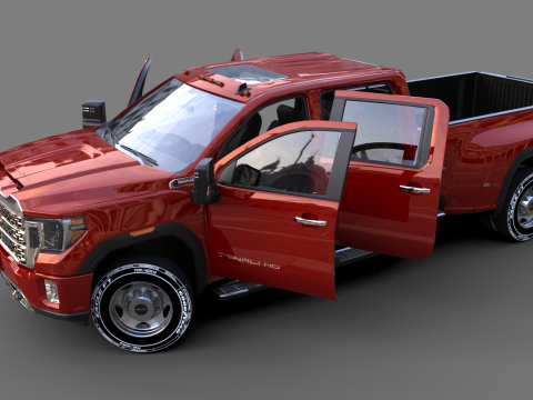 GMC Sierra HD 3500 Denali 2021 3D Модель