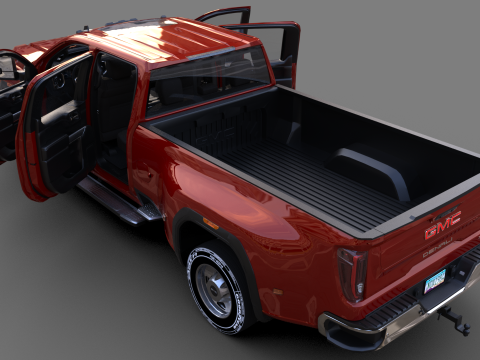 GMC Sierra HD 3500 Denali 2021 3D Модель