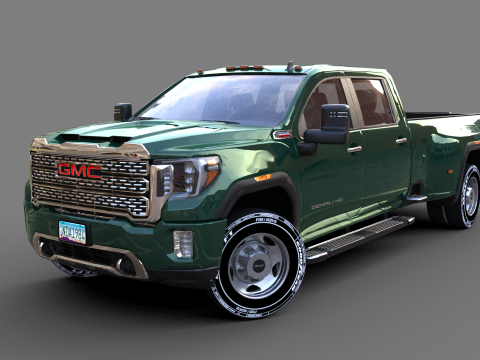 GMC Sierra HD 3500 Denali 2021 3D Модель
