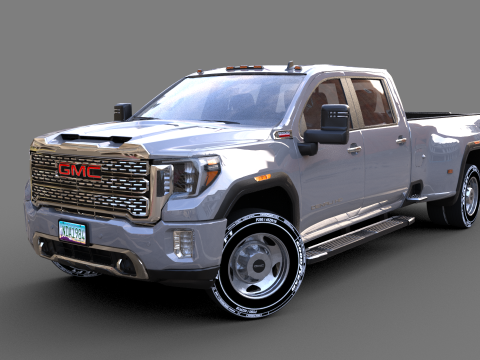 GMC Sierra HD 3500 Denali 2021 3D Модель