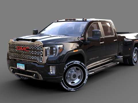 GMC Sierra HD 3500 Denali 2021 3D Модель