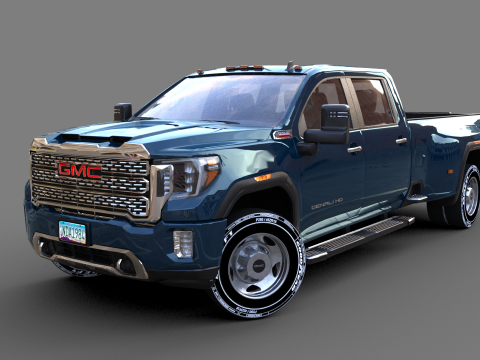 GMC Sierra HD 3500 Denali 2021 3D Модель
