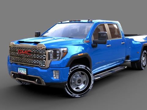 GMC Sierra HD 3500 Denali 2021 3D Модель