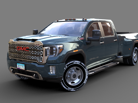 GMC Sierra HD 3500 Denali 2021 3D Модель