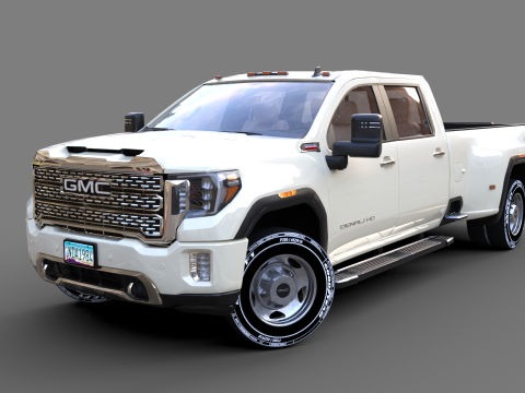 GMC Sierra HD 3500 Denali 2021 3D Модель