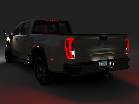 GMC Sierra HD 3500 Denali 2021 3D Модель