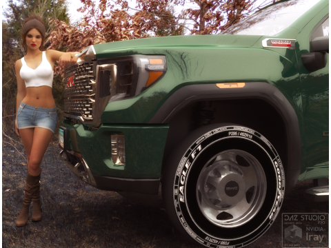 GMC Sierra HD 3500 Denali 2021 3D Модель