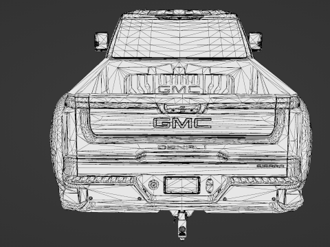 GMC Sierra HD 3500 Denali 2021 3D Модель