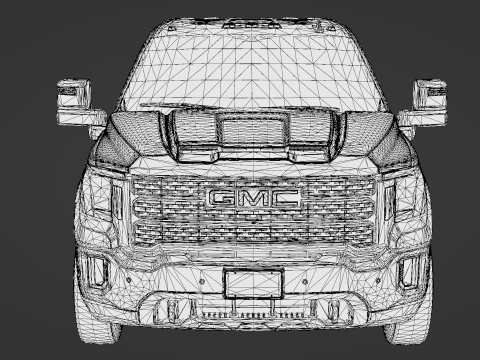 GMC Sierra HD 3500 Denali 2021 3D Модель