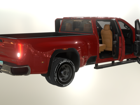GMC Sierra HD 3500 Denali 2021 3D Модель