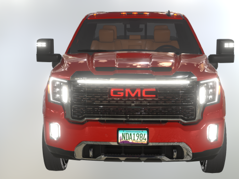 GMC Sierra HD 3500 Denali 2021 3D Модель