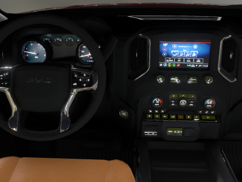 GMC Sierra HD 3500 Denali 2021 3D Модель
