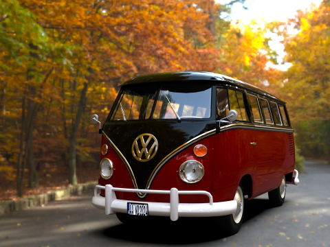 Volkswagen T1 1967 3D 模型