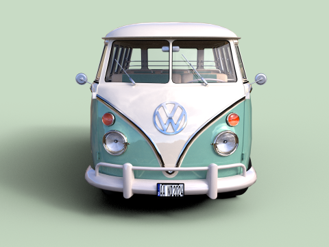 Volkswagen T1 1967 3D 模型