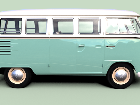 Volkswagen T1 1967 3D 模型