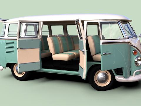 Volkswagen T1 1967 3D 模型