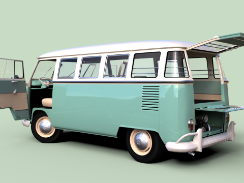 Volkswagen T1 1967 3D 模型